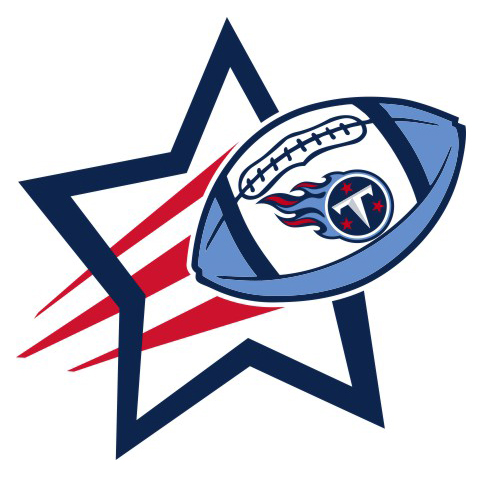 Tennessee Titans Football Goal Star logo vinyl decal